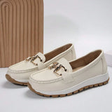 Komfortable Dame Loafers med Elegant Metaldetalje