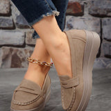 Komfortable Dame Loafers med Elegant Metaldetalje
