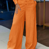 Casual Jumpsuit med Lange Ærmer – Komfort & Stil i Ét