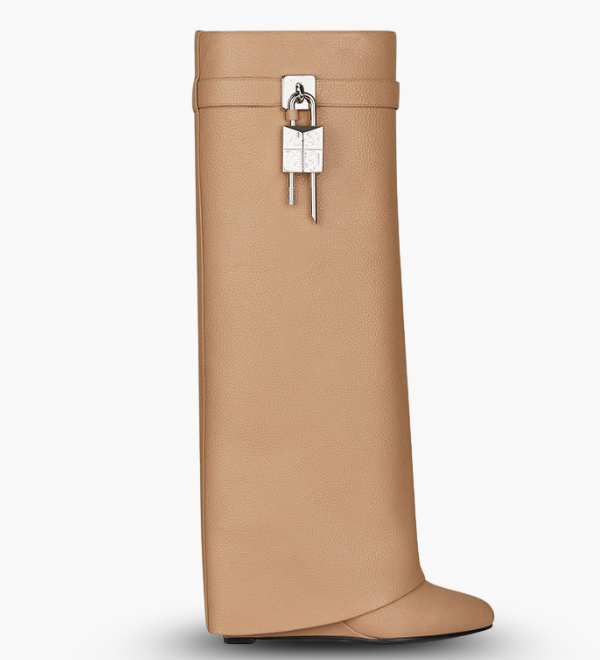Støvler – Knælange Minimalistiske Støvler med Glat Finish