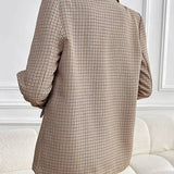Blazer med Tern, Knapper & Lommer – Elegant & Casual Damejakke