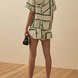 Afslappet playsuit med print – Perfekt til sommer og ferie