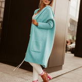 Oversized Cardigan med Hætte & Bogstaver – Dame Efterårsstil