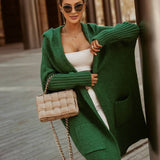 Oversized Cardigan med Hætte & Bogstaver – Dame Efterårsstil
