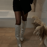 Overknee Støvler med Strass – Glamour og Komfort