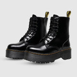 Støvler – Højskaftede Combat Boots med Kraftig Plateau