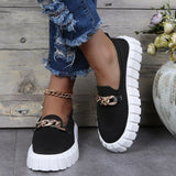 Monokrome sneakers med chunky sål