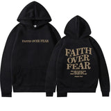 Faith Over Fear Hættetrøje til Dame – Komfort med Budskab & Stil