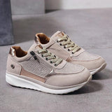 Sneakers med glimmer og chunky sål