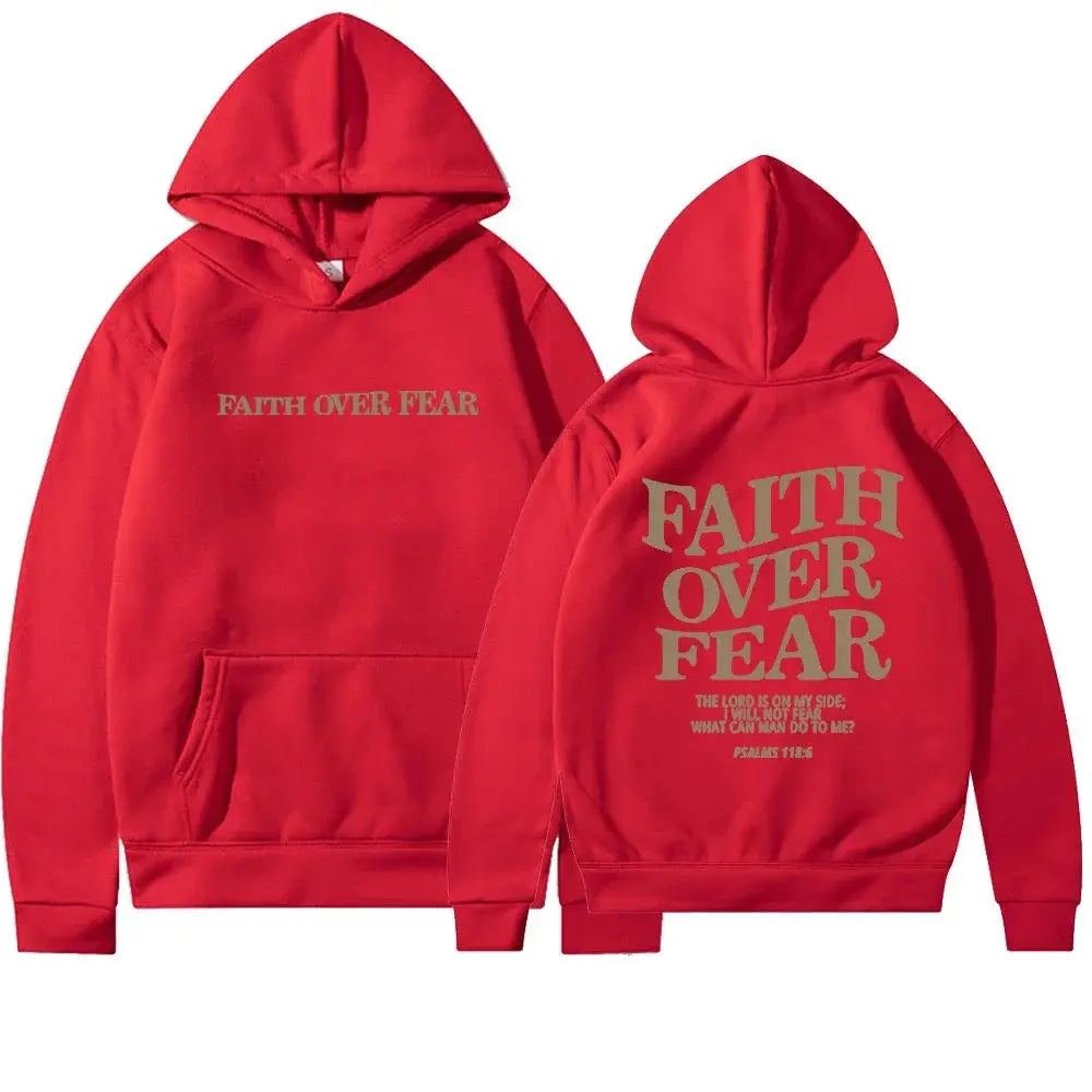 Faith Over Fear Hættetrøje til Dame – Komfort med Budskab & Stil
