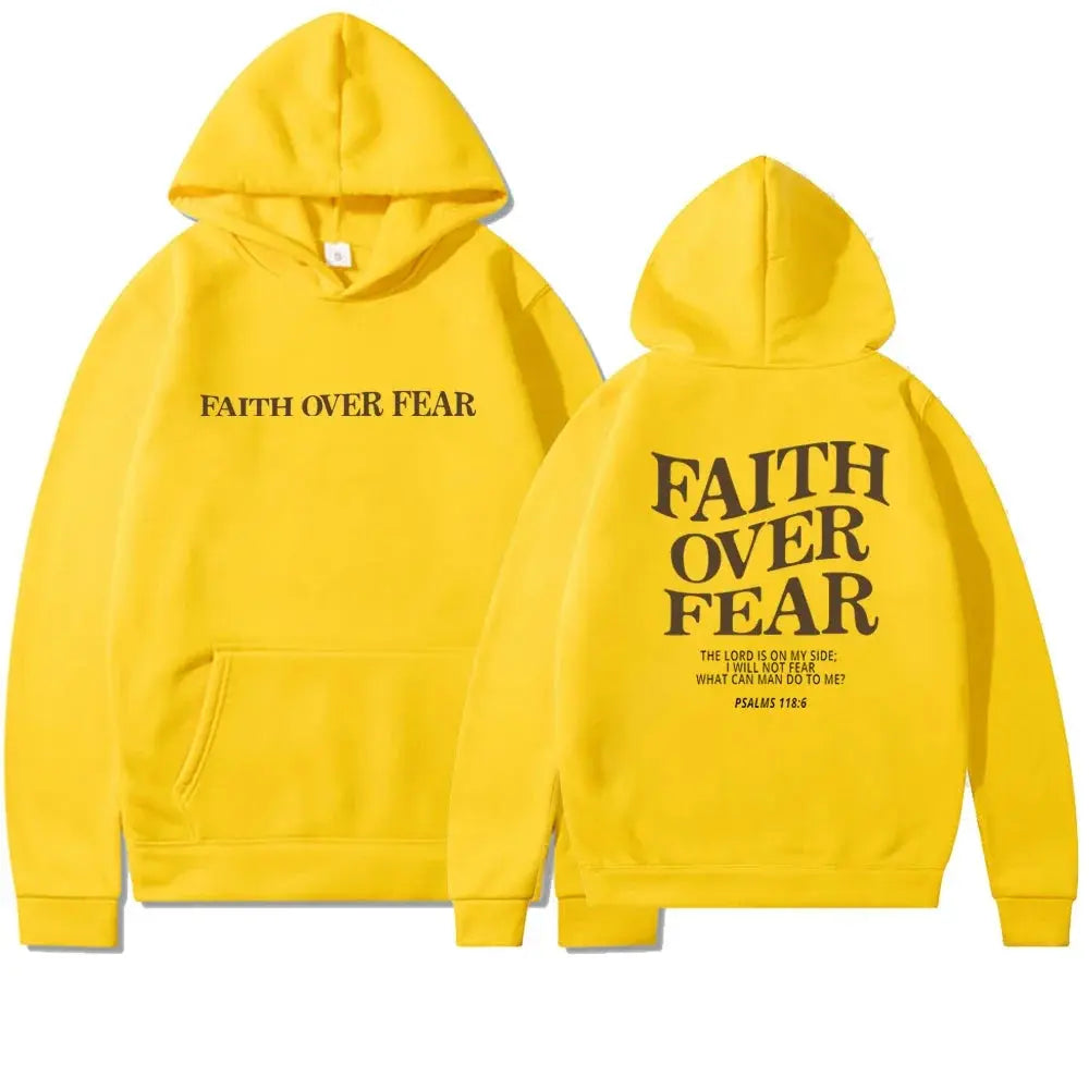 Faith Over Fear Hættetrøje til Dame – Komfort med Budskab & Stil