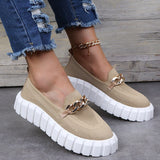 Monokrome sneakers med chunky sål