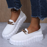 Monokrome sneakers med chunky sål