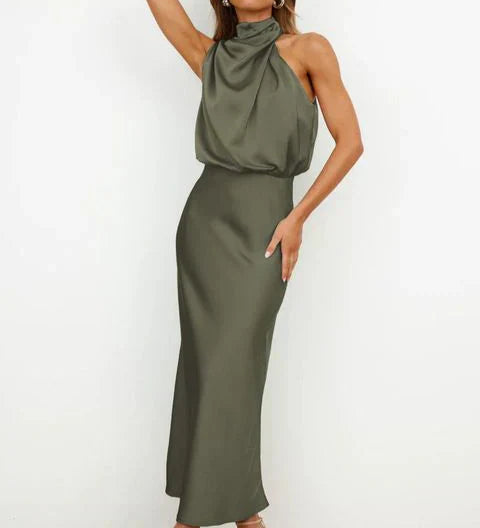 Off-Shoulder Midikjole til Kvinder Feminin og Elegant Festkjole