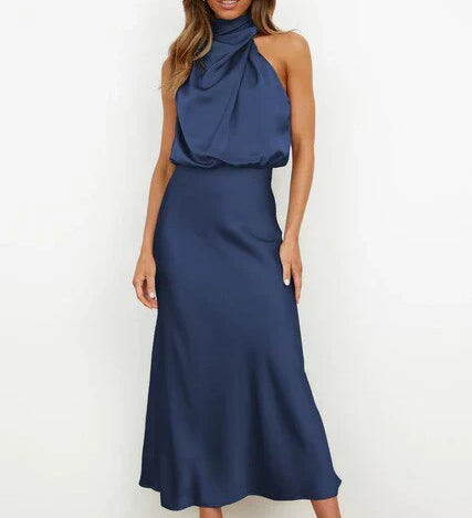 Off-Shoulder Midikjole til Kvinder Feminin og Elegant Festkjole