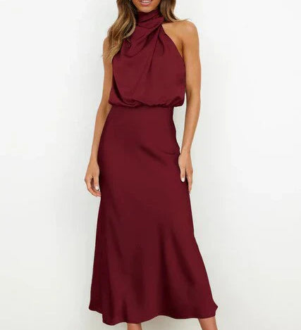 Off-Shoulder Midikjole til Kvinder Feminin og Elegant Festkjole