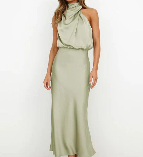 Off-Shoulder Midikjole til Kvinder Feminin og Elegant Festkjole