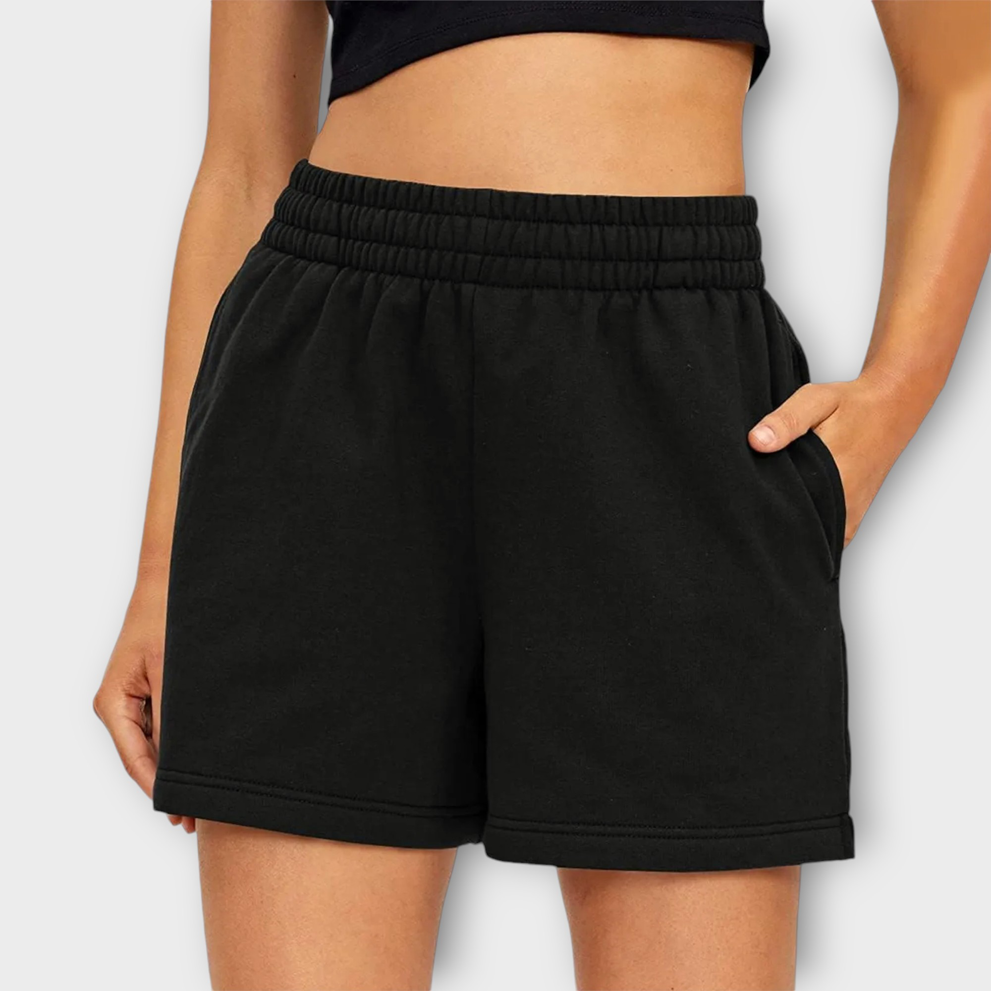 Sweatshorts med elastisk talje – Komfort og stil til afslappede dage