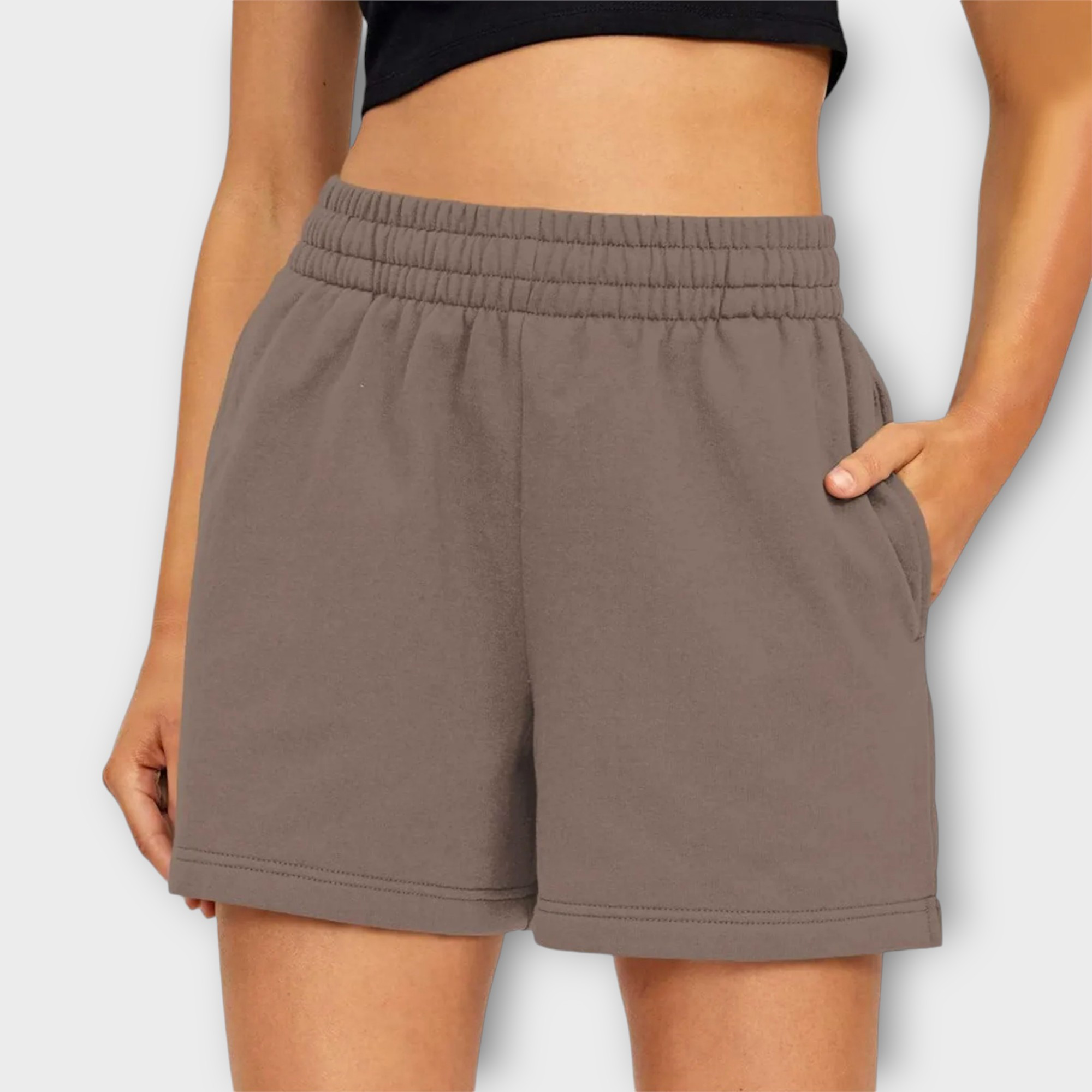 Sweatshorts med elastisk talje – Komfort og stil til afslappede dage