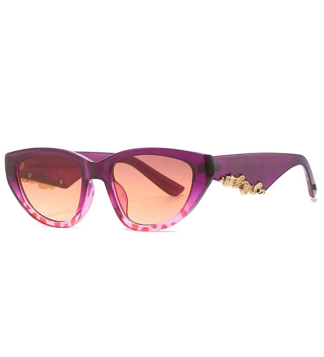 Cat-Eye Solbriller – Retrobriller med Guld Detalje