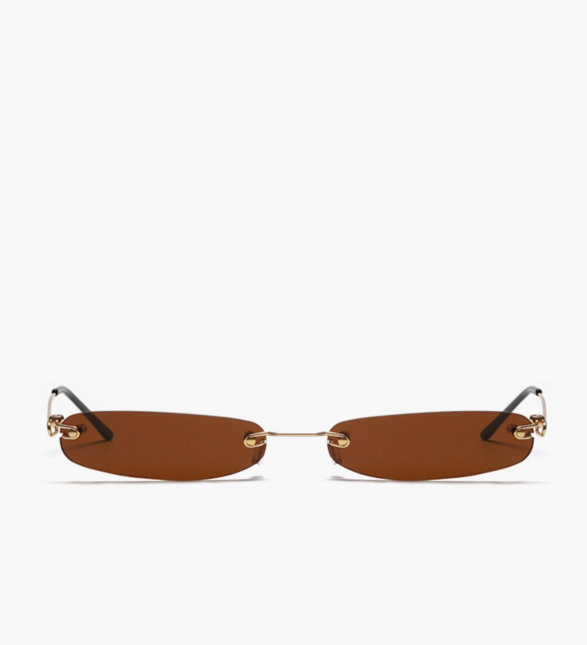 Minimalistisk Randløs Solbrille Let & Moderne Design