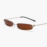 Minimalistisk Randløs Solbrille Let & Moderne Design