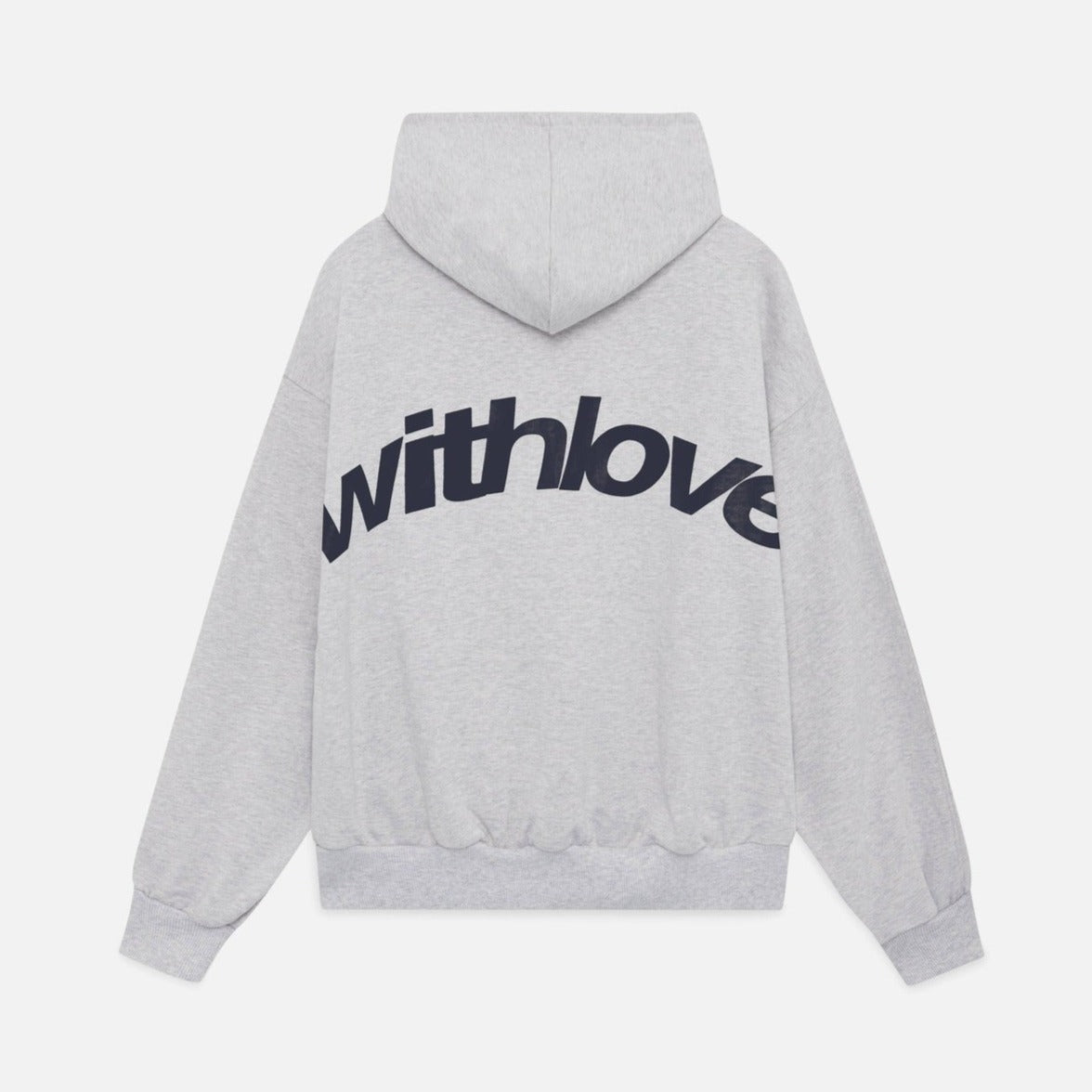 Oversized Hættetrøje Dame – "With Love" Print & Komfortabel Pasform