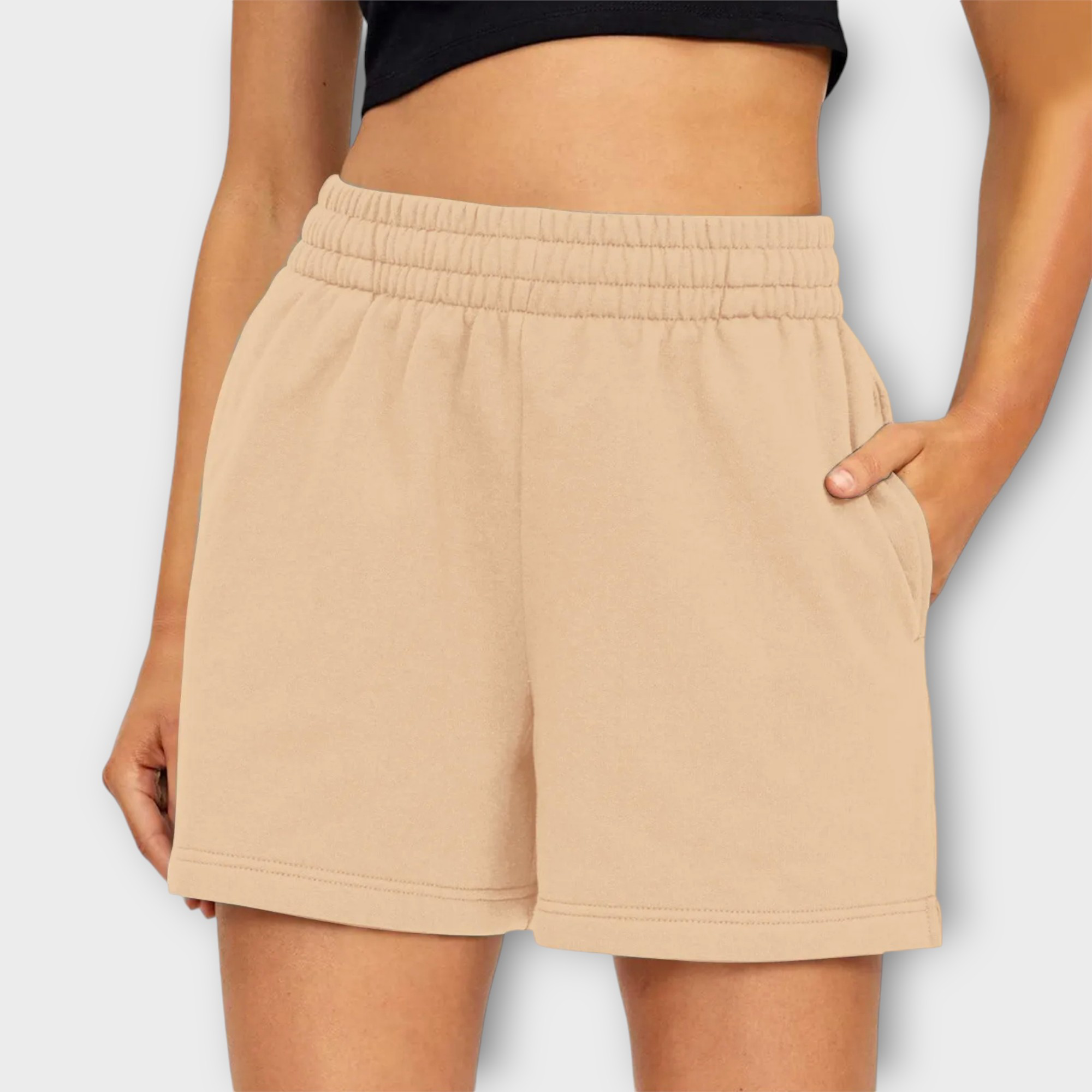 Sweatshorts med elastisk talje – Komfort og stil til afslappede dage