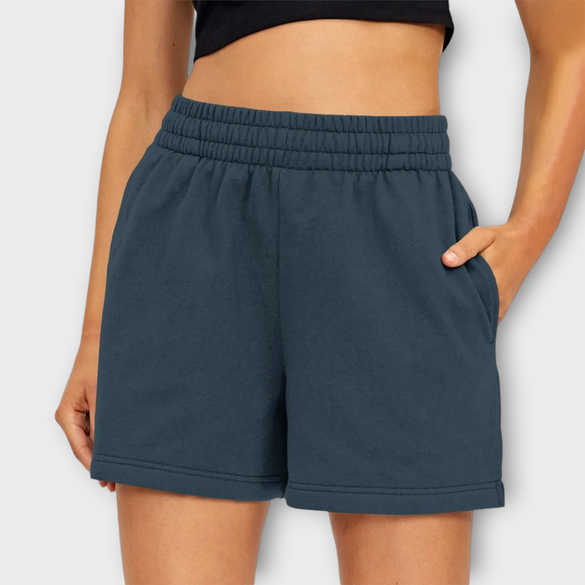 Sweatshorts med elastisk talje – Komfort og stil til afslappede dage